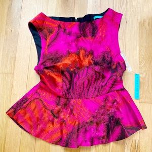 Alice & Olivia NWT Peplum Top